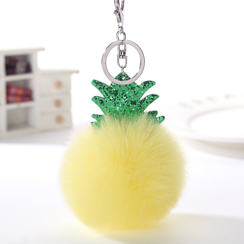 Wholesale Christmas Ball Plush Keychain